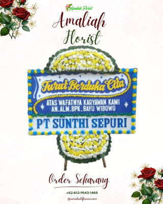 Papan Bunga Duka di Poiru
